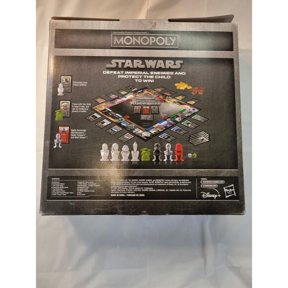 Star Wars The Mandalorian Edition Monopoly Game Baby Yoda - Picture 7 of 9
